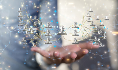 team hierarchy connection group digital