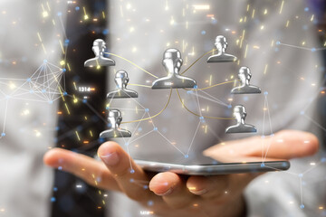 team hierarchy connection group digital