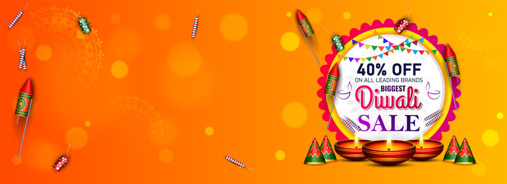 happy diwali festival background for website header.