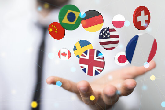 International world flag 3d digital