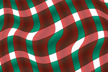 Obraz premium christmas holiday plaid wavy pattern background decoration wrapping paper illustration