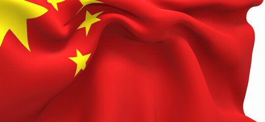 china red flag with yellow stars