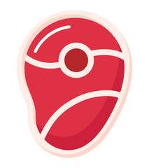 red steak design