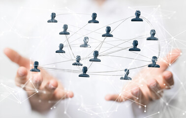 organization chart team concept networking