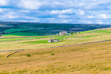 A view across the moors close to Hebden Bridge, Yorkshire, UK in summertime