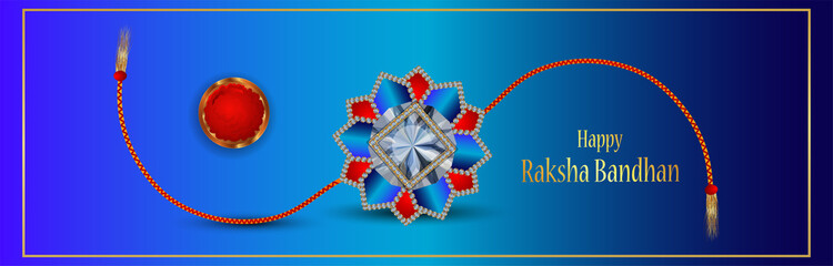 Happy raksha bandhan celebration banner