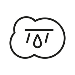 Cloud Outline Vector Icon. Illustration Of A Stroke Vector On A White Background. For App And Website