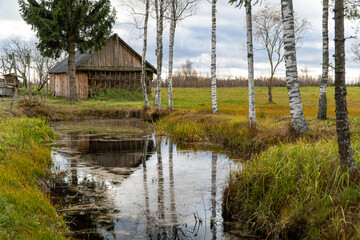 landscape with a house