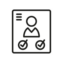 Login Outline Vector  Icon. Illustration Of A Stroke Vector On A White Background. From App And Website.