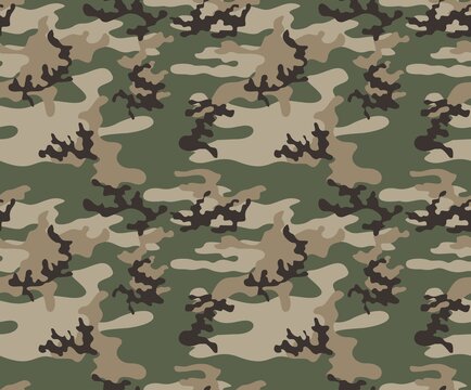 Camo military pattern, vector texture for textiles.