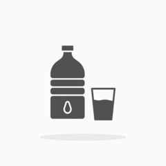 Milk icon. Solid or Glyph Style. Vector illustration. Enjoy this icon for your project.