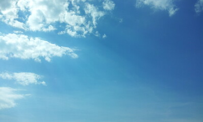 blue sky with clouds