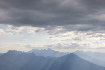 Amazing hiking day in one of the most beautiful area in Switzerland called Pizol in the canton of Saint Gallen. What a wonderful landscape in Switzerland at a sunny day.