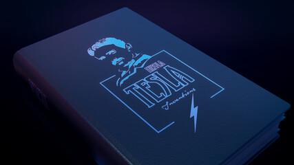 Nikola Tesla Buch [Cover: fiktiv] 