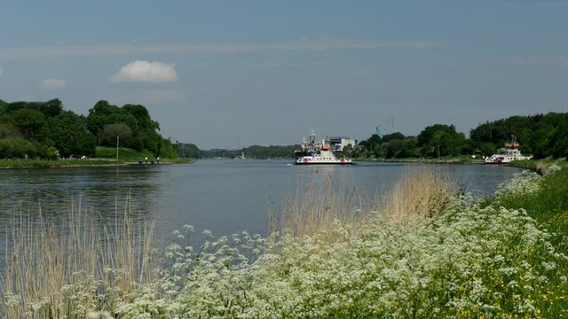 F&auml;hren am Nord-Ostsee-Kanal 