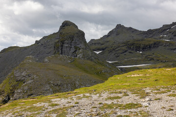 Amazing hiking day in one of the most beautiful area in Switzerland called Pizol in the canton of Saint Gallen. What a wonderful landscape in Switzerland at a sunny day.