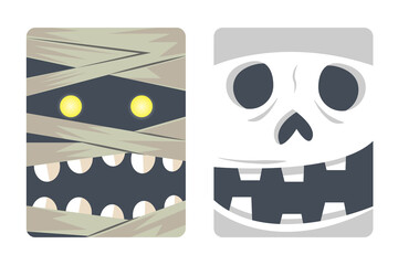 Halloween greeting card design 02