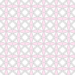 Tile white, pink and pastel grey vector pattern or background