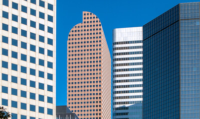 Modern high-rise buildings in Downtown Denver, Colorado