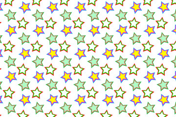 Colourful star pattern background wallpaper or web graphic