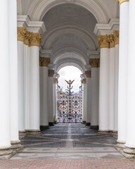 The gate of the Winter Palace in St. Petersburg