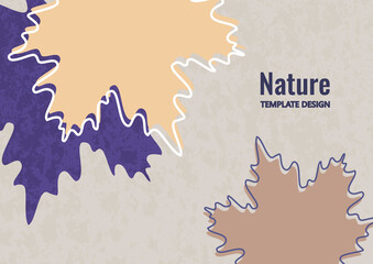 Bright maple leaves. Creative design. Vector.