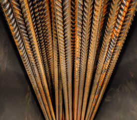 Photo of rusty iron sticks