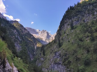 Bergpanorama in den Alpen