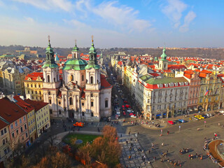 Fototapeta na wymiar View from Henry's Tower, Prague Czech Republic