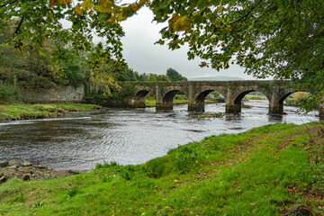Fototapeta na wymiar Bridge at River Crana at Buncrana, Ireland