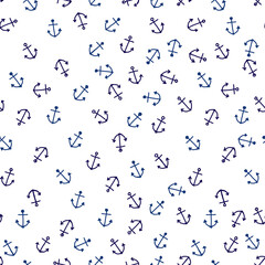Fototapeta na wymiar Hand Drawing Nautical Seamless Pattern for party, anniversary, birthday. Design for banner, poster, card, invitation and scrapbook 
