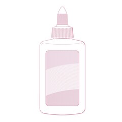 White glue for crafts and graphic design