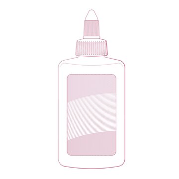 White glue for crafts and graphic design