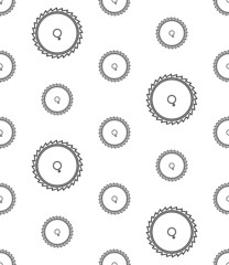 Saw Blade Icon Seamless Pattern Y_2110002