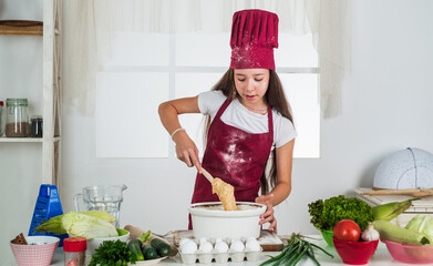 Various menus. kid cooking food in kitchen. choosing a career. little helper baking. culinary and...