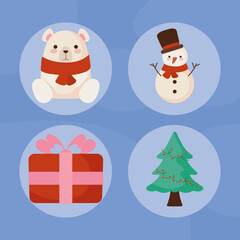 four holiday icons