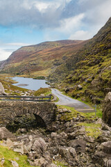 Beautiful Summer Mountain Road. Killarney national park.