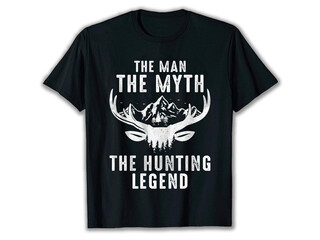 The man the Myth the Hunting legend T-Shirt, Hunting t-shirt, deer hunting t-shirt, cool hunting shirts, deer shirt, hunting shirt design