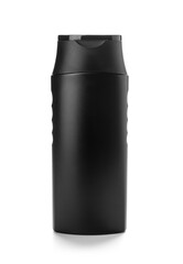 Bottle of male shower gel isolated on white background