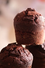 muffin impilati uno sopra l'altro