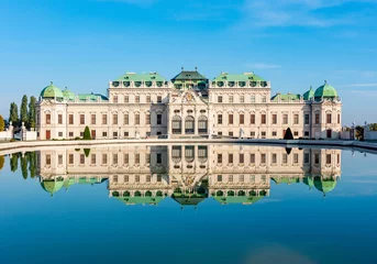 Deurstickers Upper Belvedere palace in Vienna, Austria © Mistervlad