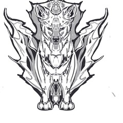 fox t-shirt print on white background 