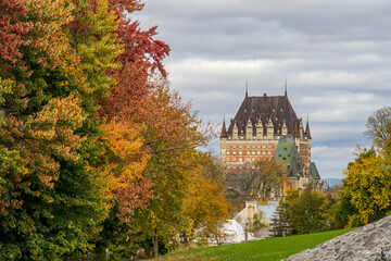 Fototapeta premium Quebec City Old Town in autumn season.