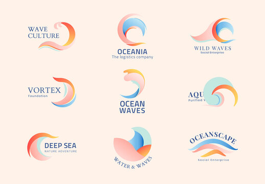Wave Business Logo Layout