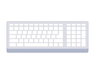 white keyboard design