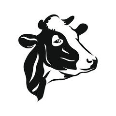 cow on white