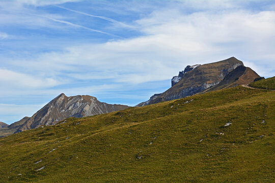 Blick auf den Druesberg, Kanton Schwyz, Schweiz