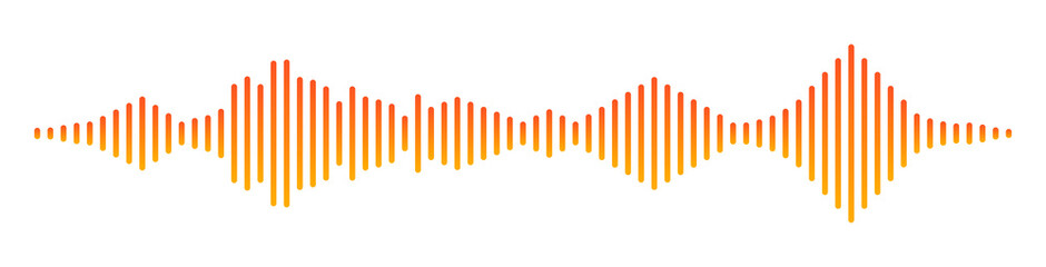 Sound wave audio vector radio player music track graphic voice background waveform