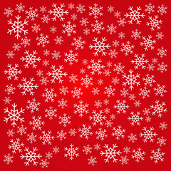 christmas background with snowflakes