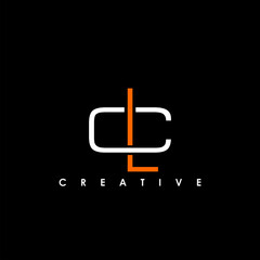 CL, LC Letter Initial Logo Design Template Vector Illustration